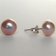 9.5-10 mm PEARL STUD (lavender)