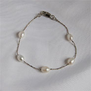 tin cup bracelet (white)