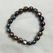baroque pearl (8 mm, black)