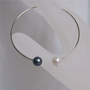 Twin Pearl Bracelet (Peacock Blue & White)