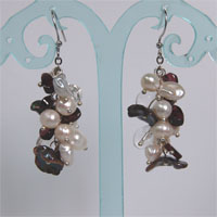 SPLENDID GEM EARRINGS (COLORED KESHI PEARLS) (CLEARANCE)