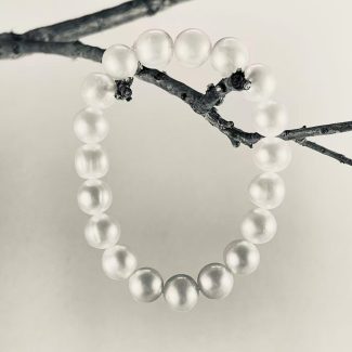 elastic bracelet (10 mm, white)