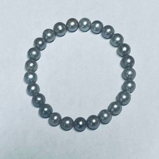 elastic bracelet (9 mm, gray)