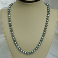 8 mm, 22", gray, magnetic clasp