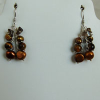 Chocolate pearl and crystals