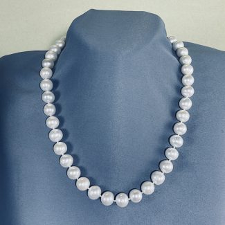 10 mm, 18", nucleated round pearl