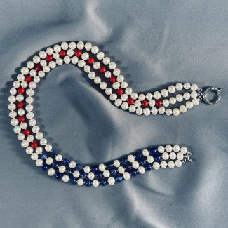 Pearl Necklace with Sterling Silver Clasp