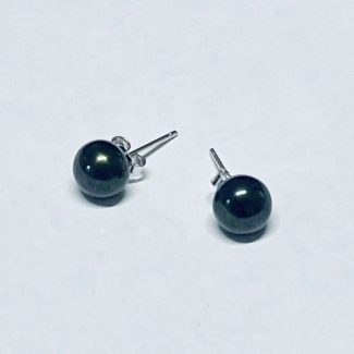 7.5 MM PEARL STUD (PEACOCK BLUE)